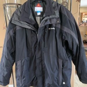 Columbia Whirlibird Interchange 3 in 1 Men's Black Insulated Ski Jacket XL